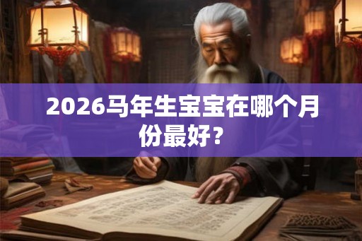 2026马年生宝宝在哪个月份最好？