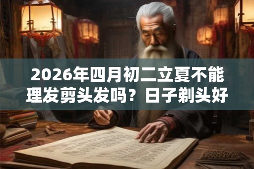 2026年四月初二立夏不能理发剪头发吗？日子剃头好不好？