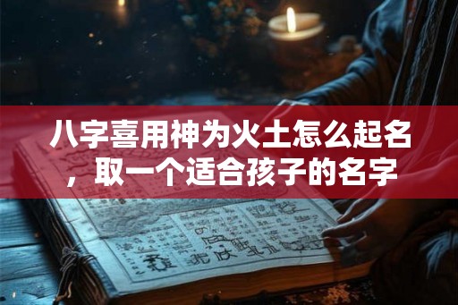八字喜用神为火土怎么起名，取一个适合孩子的名字