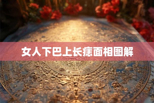 女人下巴上长痣面相图解 女人下巴上长痣面相图解