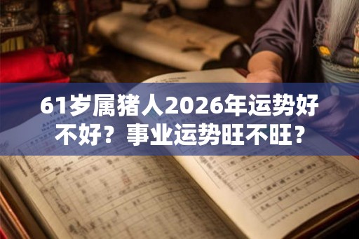 61岁属猪人2026年运势好不好?事业运势旺不旺? 61岁属猪人2026年运势好不好?事业运势旺不旺?