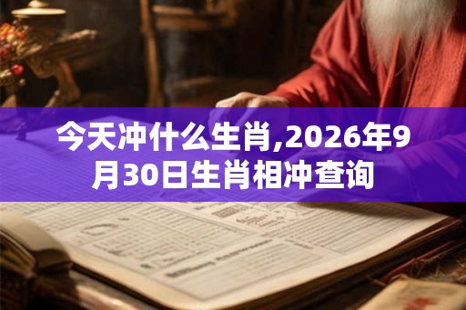 今天冲什么生肖,2026年9月30日生肖相冲查询