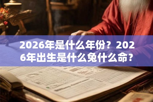 2026年是什么年份？2026年出生是什么兔什么命？