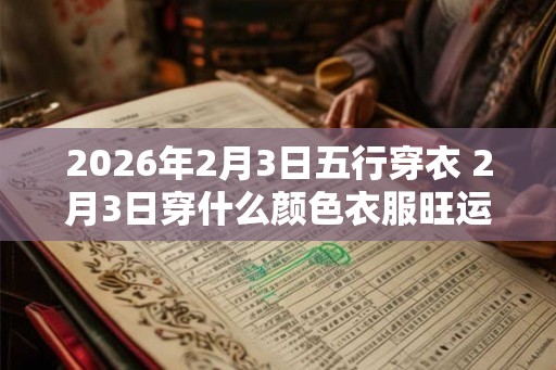 2026年2月3日五行穿衣 2月3日穿什么颜色衣服旺运