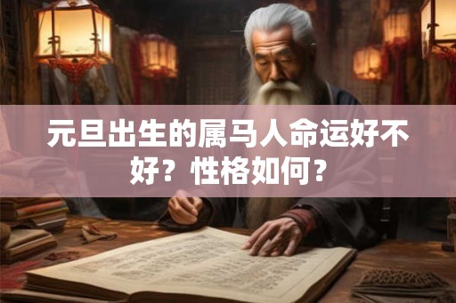 元旦出生的属马人命运好不好？性格如何？