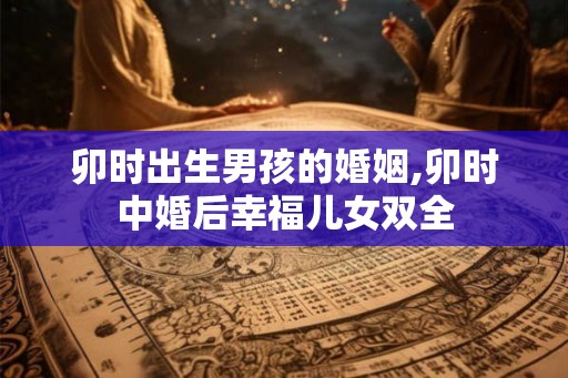 卯时出生男孩的婚姻,卯时中婚后幸福儿女双全