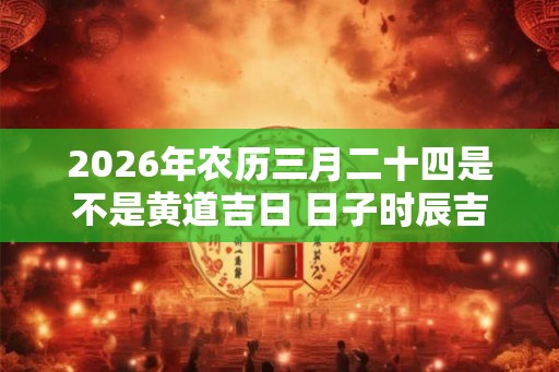 2026年农历三月二十四是不是黄道吉日 日子时辰吉凶 2026年农历三月二十四是不是黄道吉日 日子时辰吉凶