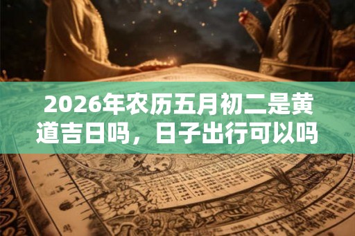 2026年农历五月初二是黄道吉日吗，日子出行可以吗？