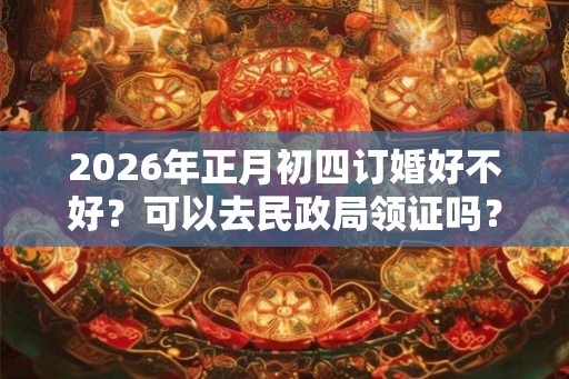 2026年正月初四订婚好不好？可以去民政局领证吗？