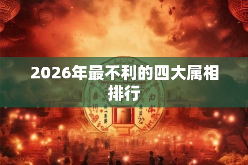 2026年最不利的四大属相排行
