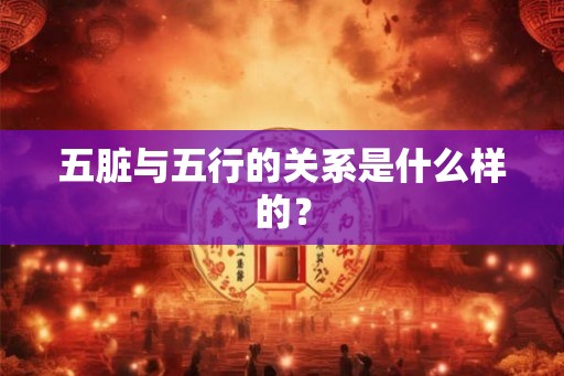 五脏与五行的关系是什么样的？