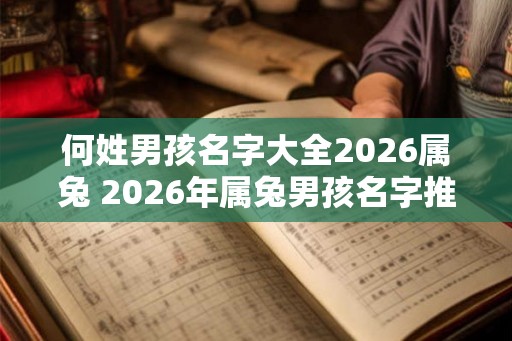 何姓男孩名字大全2026属兔 2026年属兔男孩名字推荐
