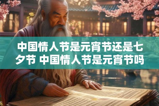 中国情人节是元宵节还是七夕节 中国情人节是元宵节吗