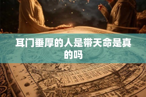 耳门垂厚的人是带天命是真的吗