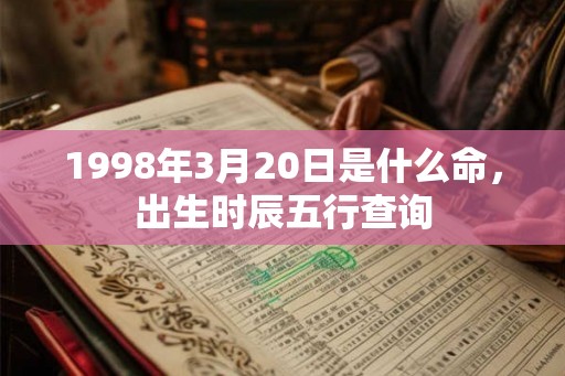 1998年3月20日是什么命，出生时辰五行查询