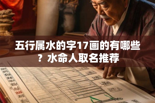 五行属水的字17画的有哪些？水命人取名推荐