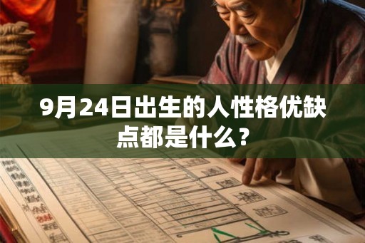 9月24日出生的人性格优缺点都是什么？