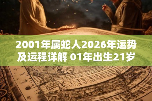 2001年属蛇人2026年运势及运程详解 01年出生21岁蛇人在虎年每月运势