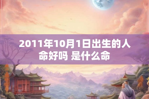 2011年10月1日出生的人命好吗 是什么命