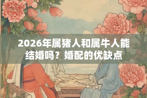 2026年属猪人和属牛人能结婚吗?婚配的优缺点 2026年属猪人和属牛人能结婚吗?婚配的优缺点