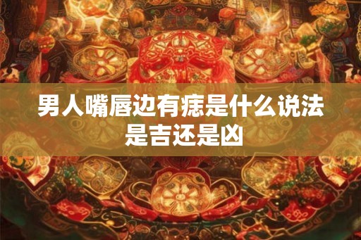 男人嘴唇边有痣是什么说法 是吉还是凶 男人嘴唇边有痣是什么说法 是吉还是凶