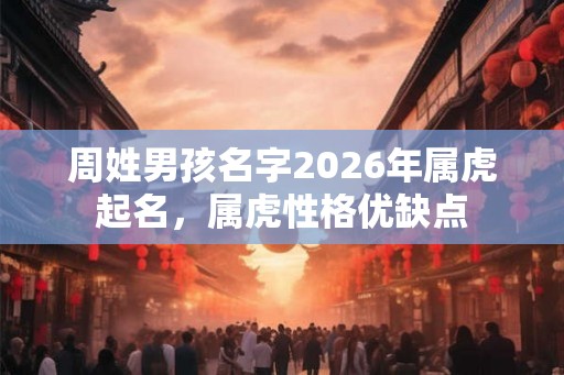 周姓男孩名字2026年属虎起名,属虎性格优缺点 周姓男孩名字2026年属虎起名,属虎性格优缺点