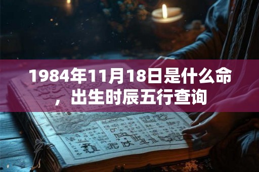 1984年11月18日是什么命，出生时辰五行查询