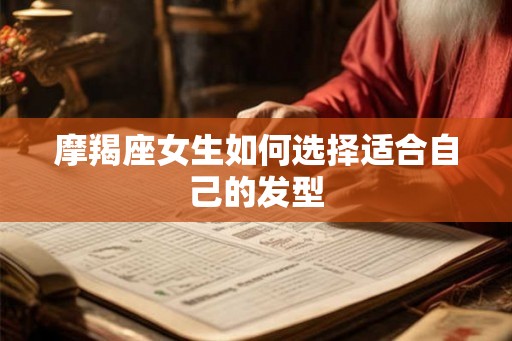 摩羯座女生如何选择适合自己的发型 摩羯座女生如何选择适合自己的发型