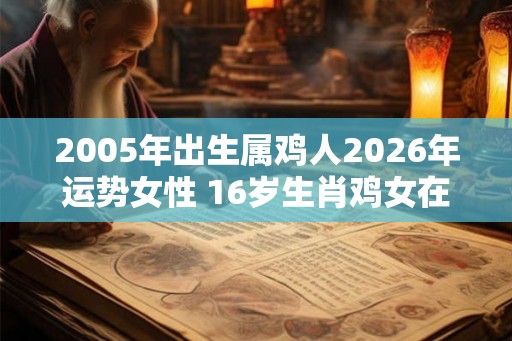 2005年出生属鸡人2026年运势女性 16岁生肖鸡女在2026年运气如何