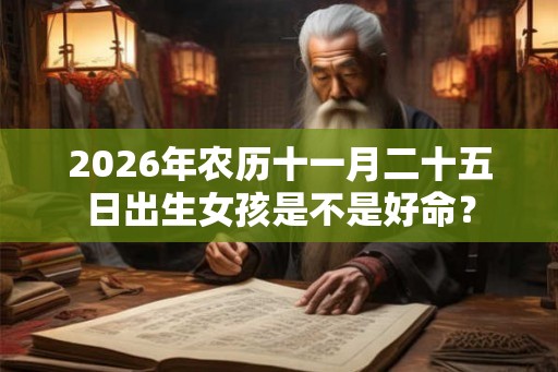 2026年农历十一月二十五日出生女孩是不是好命？