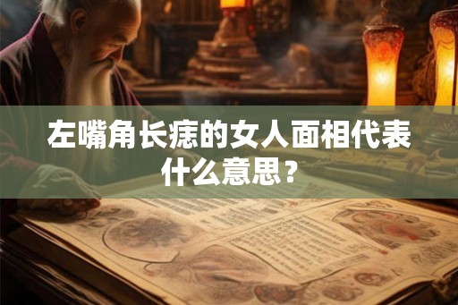 左嘴角长痣的女人面相代表什么意思？