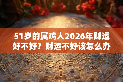 51岁的属鸡人2026年财运好不好?财运不好该怎么办? 51岁的属鸡人2026年财运好不好?财运不好该怎么办?