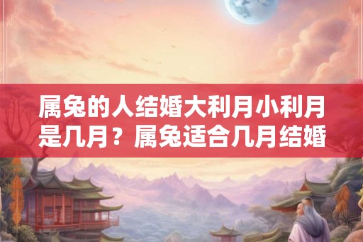 属兔的人结婚大利月小利月是几月？属兔适合几月结婚？