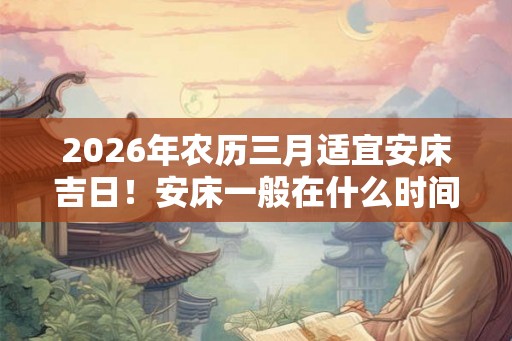 2026年农历三月适宜安床吉日！安床一般在什么时间