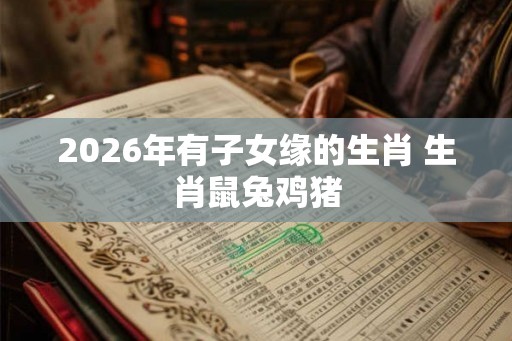 2026年有子女缘的生肖 生肖鼠兔鸡猪