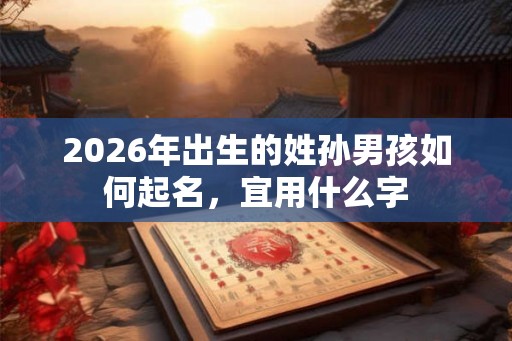 2026年出生的姓孙男孩如何起名，宜用什么字