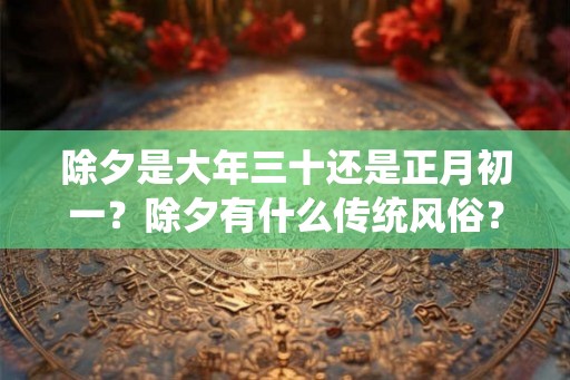 除夕是大年三十还是正月初一？除夕有什么传统风俗？