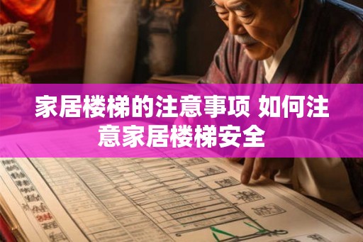 家居楼梯的注意事项 如何注意家居楼梯安全