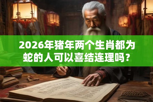 2026年猪年两个生肖都为蛇的人可以喜结连理吗？