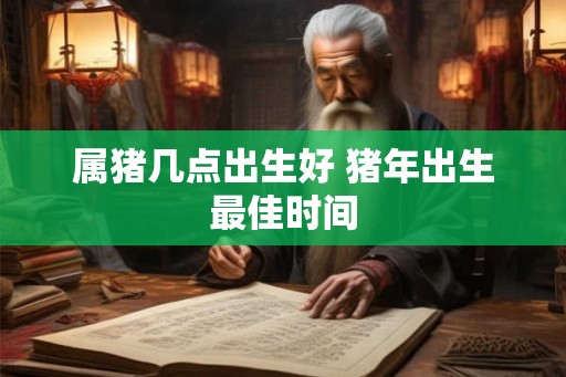 属猪几点出生好 猪年出生最佳时间