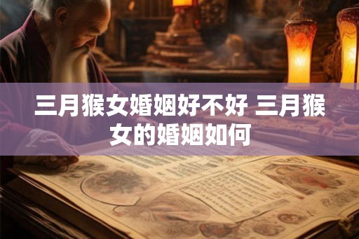 三月猴女婚姻好不好 三月猴女的婚姻如何