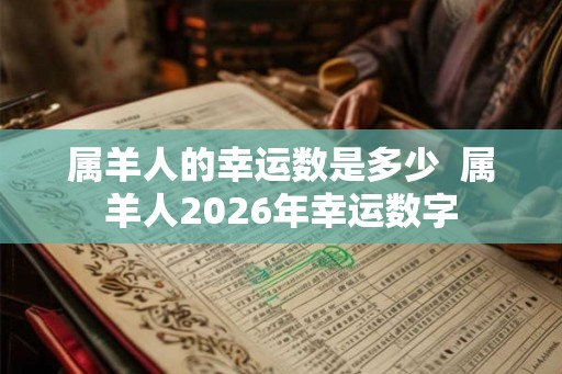 属羊人的幸运数是多少  属羊人2026年幸运数字