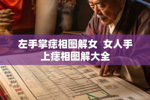 左手掌痣相图解女  女人手上痣相图解大全