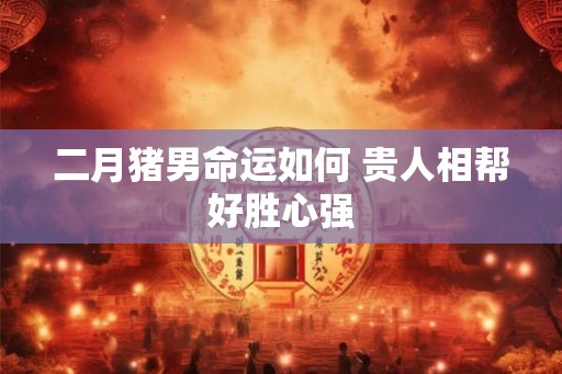 二月猪男命运如何 贵人相帮好胜心强