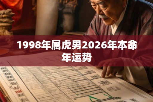 1998年属虎男2026年本命年运势 1998年属虎男2026年本命年运势