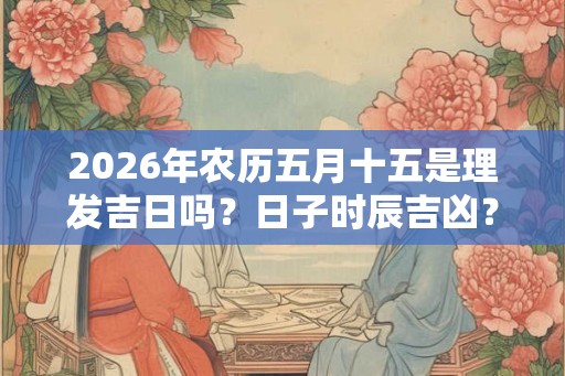 2026年农历五月十五是理发吉日吗？日子时辰吉凶？
