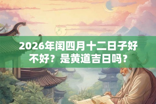 2026年闰四月十二日子好不好？是黄道吉日吗？
