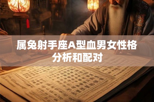 属兔射手座A型血男女性格分析和配对