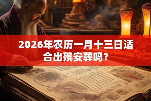 2026年农历一月十三日适合出殡安葬吗？