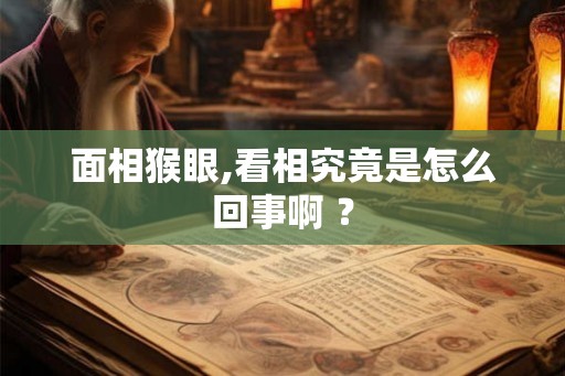 面相猴眼,看相究竟是怎么回事啊 ？